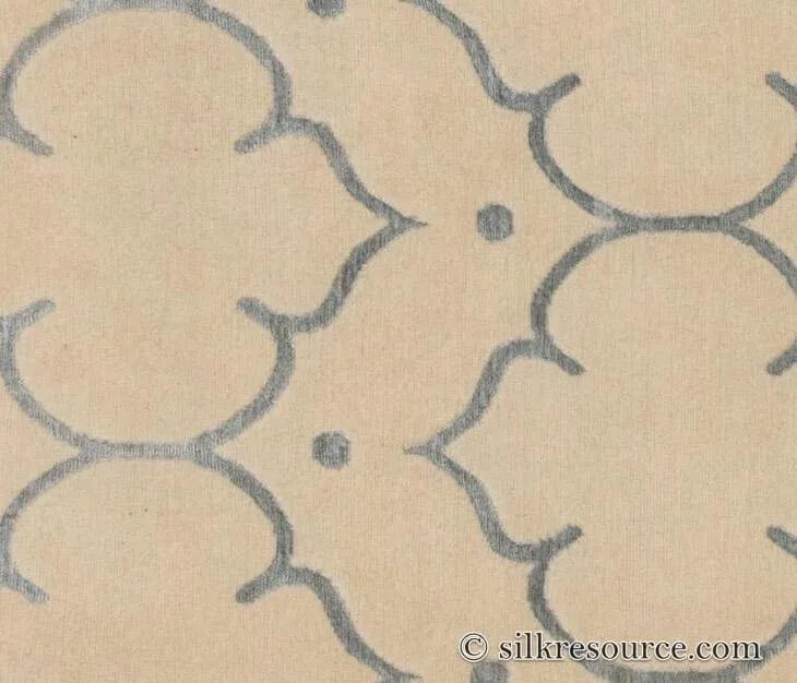 Fort20Valley20Antique20White.jpg Stark Fort Valley Antique White 3x5' Hand-knotted Wool Rug Blue Antique White Modern Medallion MSRP USD 741