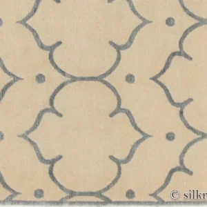 Fort20Valley20Antique20White206.jpg Stark Fort Valley Antique White 3x5' Hand-knotted Wool Rug Blue Antique White Modern Medallion MSRP USD 741