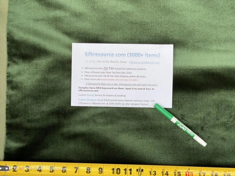 IMG_0547 King's Silk Velvet Deep Emerald Green Heavy Duty! Highest Quality MSRP USD 700+/Y