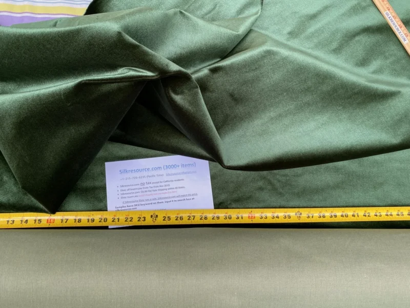 IMG_0553 King's Silk Velvet Deep Emerald Green Heavy Duty! Highest Quality MSRP USD 700+/Y