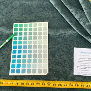 Mohair & Silk Velvet Seaweed Texture In Deep Seagreen Blue! Heavy Duty MSRP USD 1000+/Y