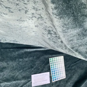 Mohair & Silk Velvet Seaweed Texture In Deep Seagreen Blue! Heavy Duty MSRP USD 1000+/Y