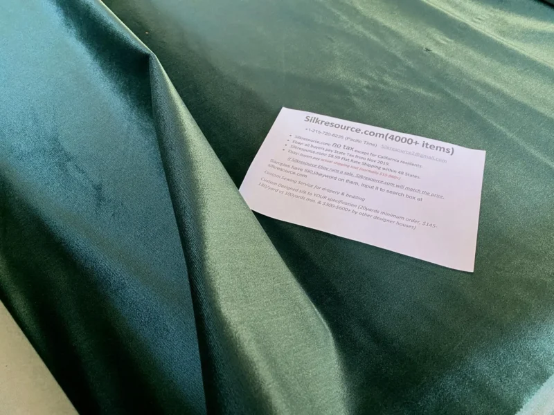 IMG_0589 King's Silk Velvet Deep Emerald Green Heavy Duty! Highest Quality MSRP USD 700+/Y