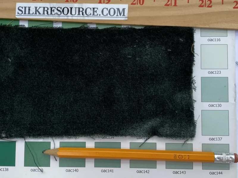 IMG_0689 4.5yds King's Silk Velvet Deep Pine Green Radiance Highest Quality Heavy 39,000+ martindale MSRP USD 728/Yard