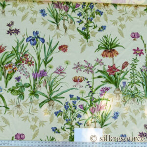 Scalamandre Le Jardin Du Bonheur Yellow Realistic Botanical Drawing And Painting. MSRP USD 612/y