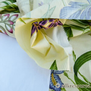 Scalamandre Le Jardin Du Bonheur Yellow Realistic Botanical Drawing And Painting. MSRP USD 612/y