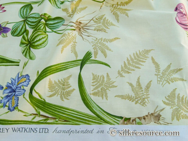 Scalamandre Le Jardin Du Bonheur Yellow Realistic Botanical Drawing And Painting. MSRP USD 612/y