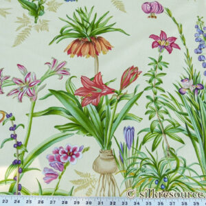 Scalamandre Le Jardin Du Bonheur Yellow Realistic Botanical Drawing And Painting. MSRP USD 612/y