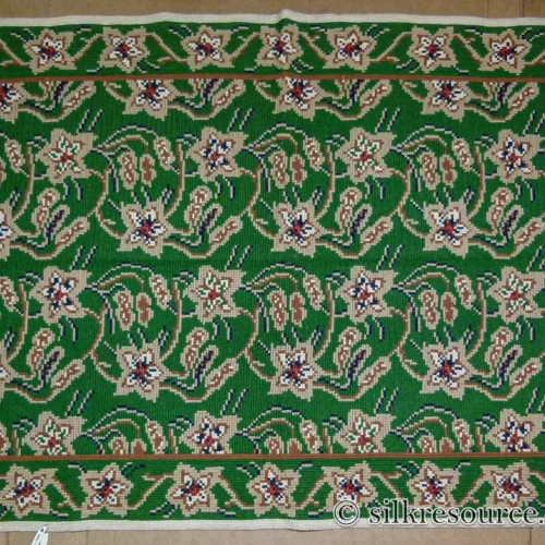 P1110378.jpg Stark Hongseong Dim Grey 5x6' Korean Asian Flora Forsythia Emerald Green Beige Red MSRP USD 1500