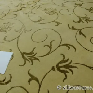 P1110406.jpg Stark Endicott Silver 5x8' Silk Wool Hand-knotted Rug Medallion Damask MSRP USD 4550