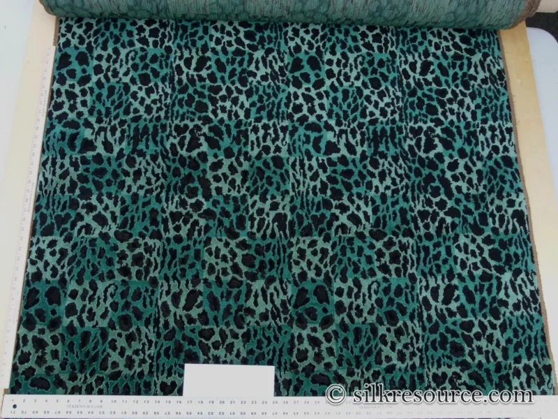 By Yard Scalamandre Leopard Square Greens Linen Velvet Animal Skin Plaid Green Check Super Heavy MSRP USD 424/y