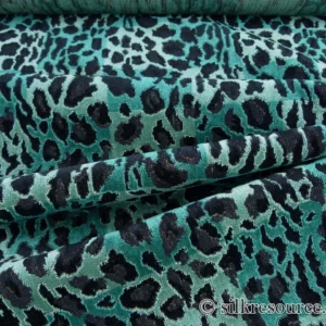 By Yard Scalamandre Leopard Square Greens Linen Velvet Animal Skin Plaid Green Check Super Heavy MSRP USD 424/y