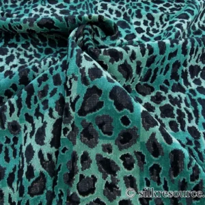 By Yard Scalamandre Leopard Square Greens Linen Velvet Animal Skin Plaid Green Check Super Heavy MSRP USD 424/y