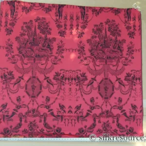 P1110801edit 1.4Y Scalamandre LOUIS XVI - TREVIRA CS RED & BLACK  Damask Historic Monticello MSRP0