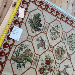 IMG_4728 Stark BARENTU SILVER  Diamond Barratta Collection Leopard Deer Bird Flora Zoology 100% Wool 5x9' MSRP USD2300