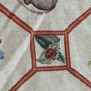 IMG_4734 Stark BARENTU SILVER  Diamond Barratta Collection Leopard Deer Bird Flora Zoology 100% Wool 5x9' MSRP USD2300