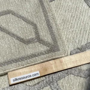 IMG_4832 Stark BRET HARTE White Lattice Diamond Linen Handmade Transitional Mid Century Rug 6x9' MSRP USD 3175