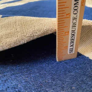 IMG_4858 Stark Diamondhead Blue White Silk Wool Modern Lattice Diamond Rug 6x9' MSRP USD 10,500