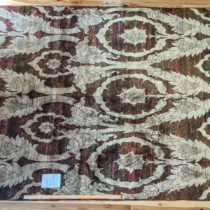 IMG_4864 Stark Cedartown Light Slate Grey Modern Blue Grey Rug Medallion Hand Knotted - 100% Silk - 9x12' MSRP USD16250