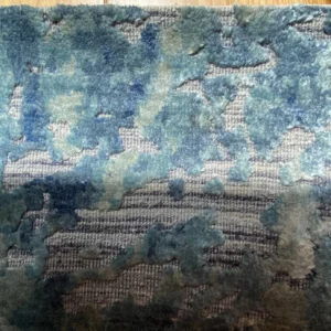 IMG_4919 Stark Cedartown Light Slate Grey Modern Blue Grey Rug Medallion Hand Knotted - 100% Silk - 9x12' MSRP USD16250