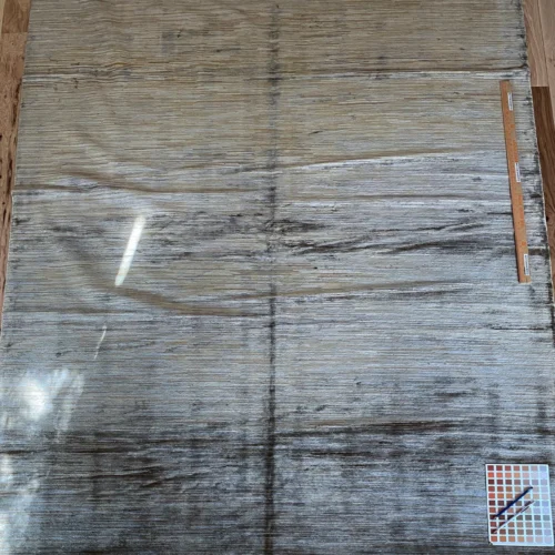 Stark Elyria Grey Silk Hand Knotted Rug Modern Serenity 6x9' MSRP USD 11050