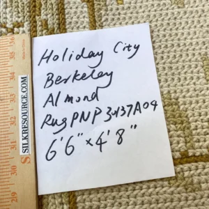 IMG_5079 Stark Holiday City Berkeley in Almond Cream Natural Yellow Gold Handwoven in Portrugal Wool 4'9" x 6'6" MSRP USD1600