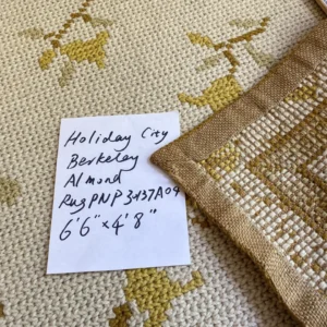 IMG_5083 Stark Holiday City Berkeley in Almond Cream Natural Yellow Gold Handwoven in Portrugal Wool 4'9" x 6'6" MSRP USD1600