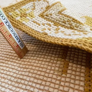 IMG_5084 Stark Holiday City Berkeley in Almond Cream Natural Yellow Gold Handwoven in Portrugal Wool 4'9" x 6'6" MSRP USD1600