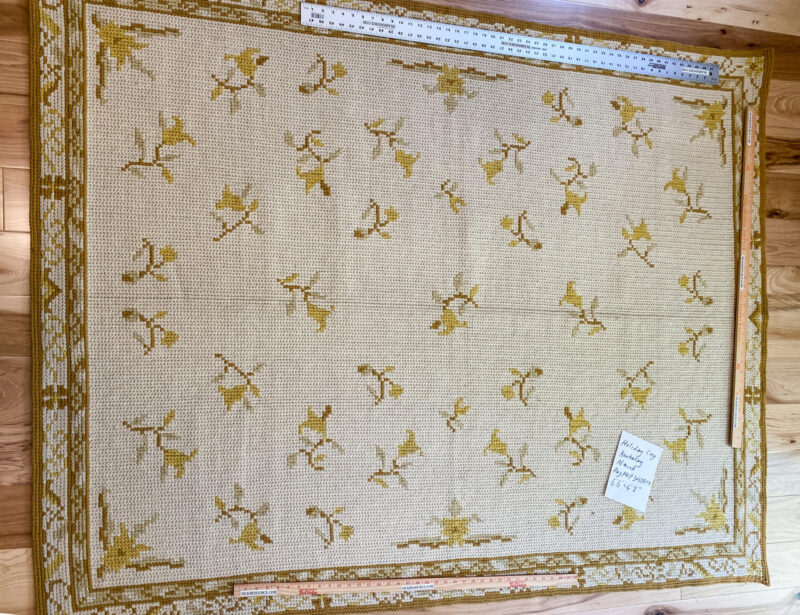 IMG_5086 Stark Holiday City Berkeley in Almond Cream Natural Yellow Gold Handwoven in Portrugal Wool 4'9" x 6'6" MSRP USD1600