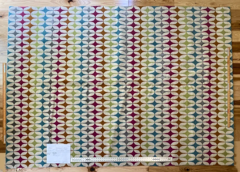 IMG_5105 Stark DELPHOS BROWN Modern Wool Silk Hand Knotted Colorful Egg Green Pink Blue Cream 6x9' MSRP USD 12,000
