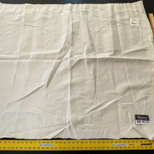 IMG_5237 19 Berkbox52 1.2 yard Scalamandre Nautilo Eggshell White Jacquard,  Bird , Animal/ocean Blue MSRP USD 302