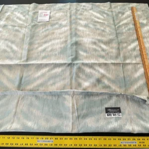 21 Berkbox52 1.2 yard Scalamandre Safari Weave Mineral Green Gray Jacquard