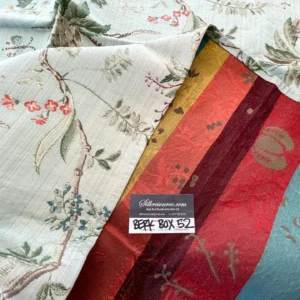 IMG_5255 25 Berkbox52 2.4yds Scalamandre Colony La Perouse Multi on Ivory Pomegranate eggplant pineapple Fruits Floral Tree Foliage MSRP USD 578/Y