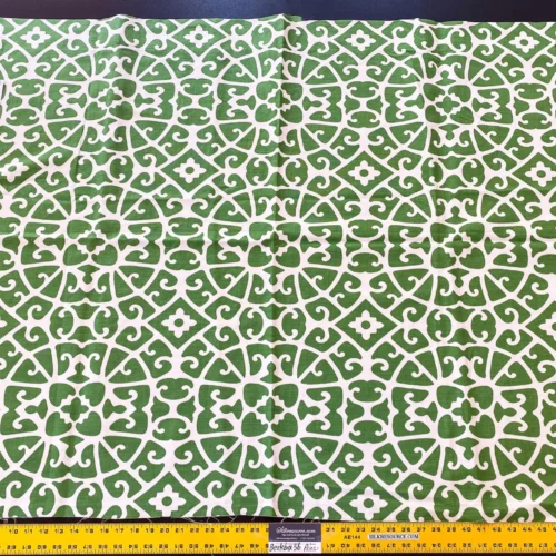 IMG_5268 3 Berkbox56 1.2 yard Anshun Lattice Green White MSRP USD 300+