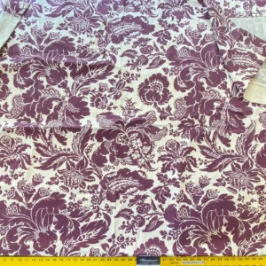 IMG_5317 Kravet Tulips Red On Yellow Lattice Silk Lampas Bty MSRP USD 198/Y