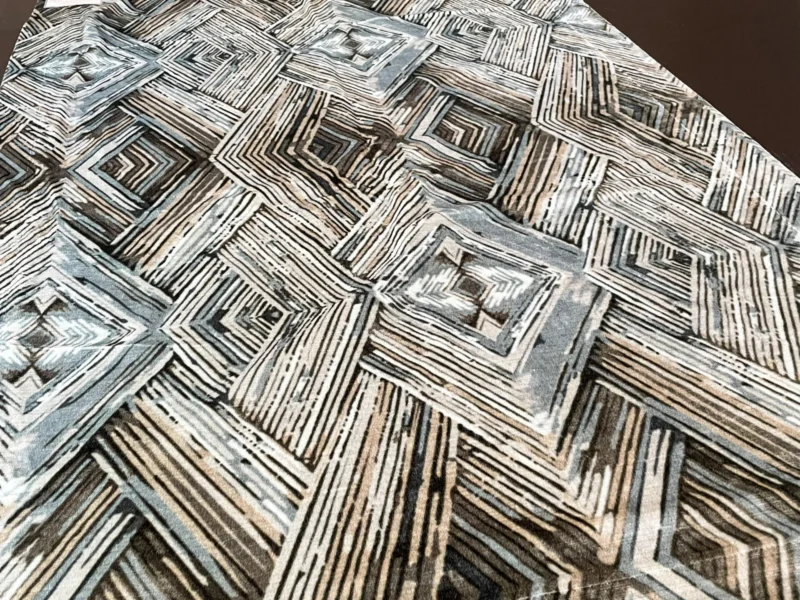 IMG_5398 Scalamandre Kochi Velvet Ocean Shades Geometric - 2.4 Yard