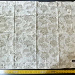 IMG_5439 1 Berkbox54 1.2 yard Scalamandre Madhavi Khaki on Ivory Embroidery Minor Defect MSRP USD 272/Y