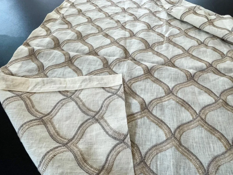 11 Berkbox54 1 yard Scalamandre Pichola Grey Diamond Ogee