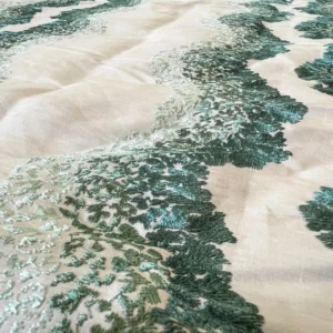 IMG_5503 14 Berkbox54 2.4 yard Scalamandre Anchita Mint White Green Embroidery