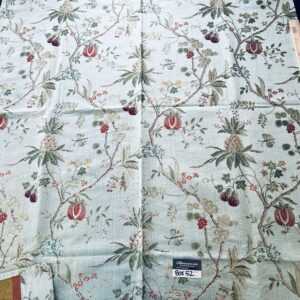 IMG_8867 25 Berkbox52 2.4yds Scalamandre Colony La Perouse Multi on Ivory Pomegranate eggplant pineapple Fruits Floral Tree Foliage MSRP USD 578/Y