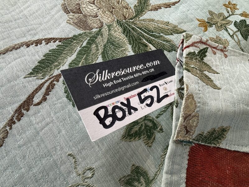 IMG_8868 25 Berkbox52 2.4yds Scalamandre Colony La Perouse Multi on Ivory Pomegranate eggplant pineapple Fruits Floral Tree Foliage MSRP USD 578/Y