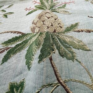 IMG_8869 25 Berkbox52 2.4yds Scalamandre Colony La Perouse Multi on Ivory Pomegranate eggplant pineapple Fruits Floral Tree Foliage MSRP USD 578/Y