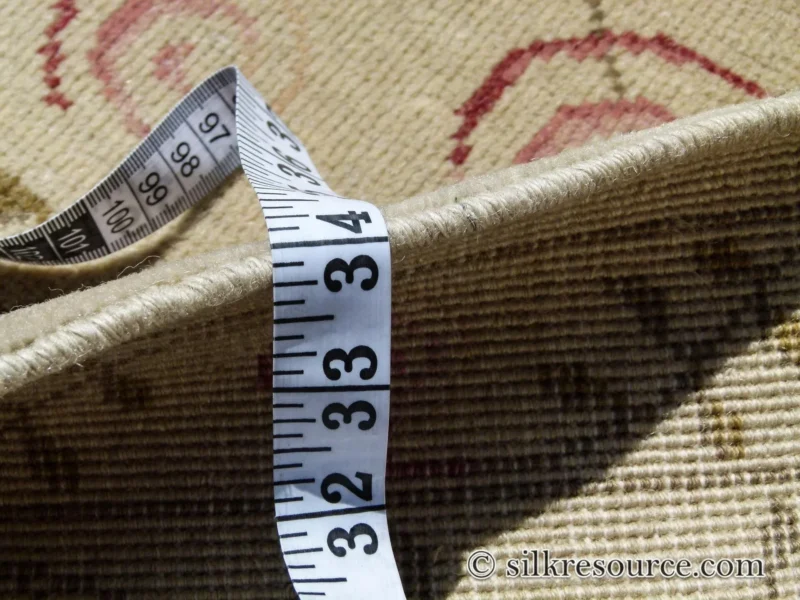 Stark EVERMAN TAN Silk Wool Hand Knotted Rug Delicate Climing Rose Flower Pink Red 11'11"X9' MSRP USD 11,000