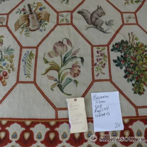 P1670213 Stark BARENTU SILVER  Diamond Barratta Collection Leopard Deer Bird Flora Zoology 100% Wool 5x9' MSRP USD2300