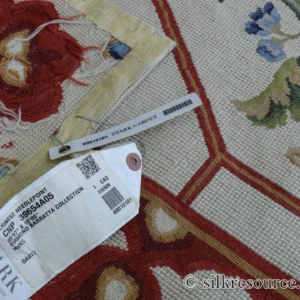 P1670217 Stark BARENTU SILVER  Diamond Barratta Collection Leopard Deer Bird Flora Zoology 100% Wool 5x9' MSRP USD2300