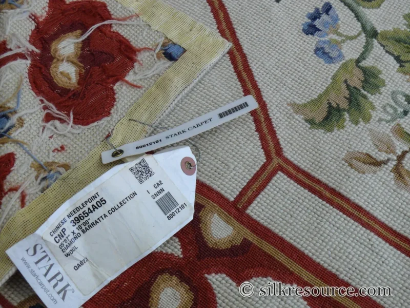 P1670217 Stark BARENTU SILVER  Diamond Barratta Collection Leopard Deer Bird Flora Zoology 100% Wool 5x9' MSRP USD2300