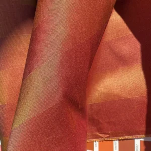 Lee Jofa Silk Stripe in Saffron Red & Crimson Orange Lee Jofa Silk Stripe in Saffron Red & Crimson Orange