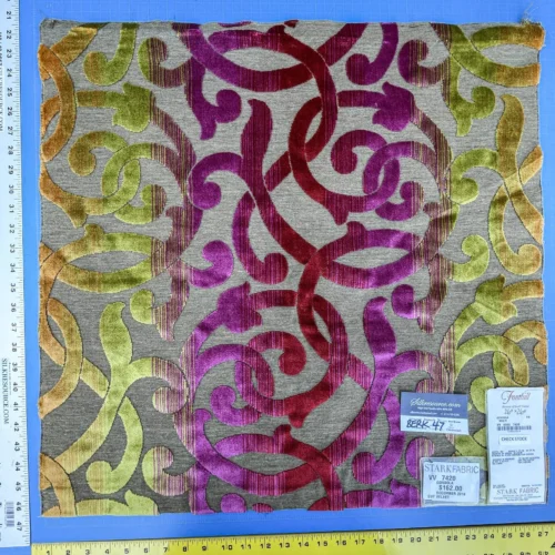 10 Berkbox47 26″x 26″ Square Scalamandre Gondola Multi Cut Velvet