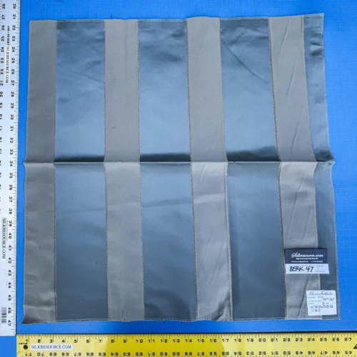 IMG_2555 18 Berkbox47 26″x 26″ Square Christian Fischbacher Amor Stripe Blue Gray 100% PES TREVIRA CS