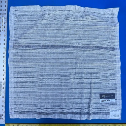 27 Berkbox47 26″x 26″ Square  Scalamandre Christian Fischbacher TEMPLO MAYOR Texture White Gray